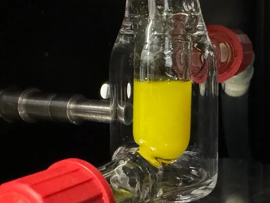 Sulfide-based often feature bright yellow colors characteristic of their narrow band gaps