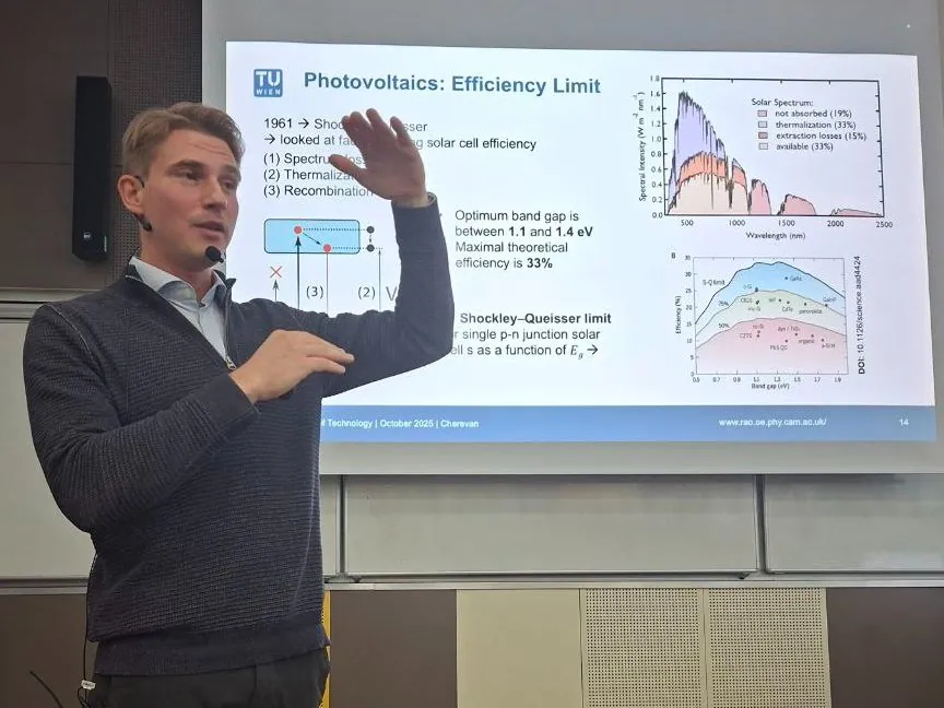 I had the pleasure of delivering several invited lectures on "Energy of Light for a Sustainable Future" to the students