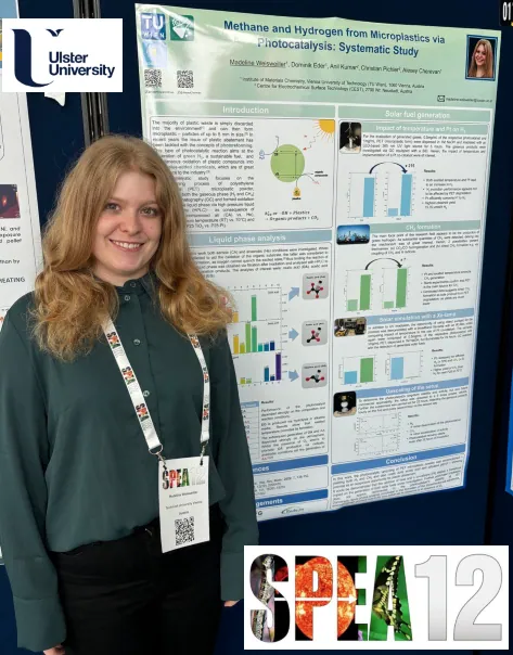 Last week Maddie presented our results results on photoreforming at the 12th European Conference on Solar Chemistry and