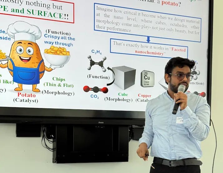 Very happy with Jatin's ( ) pitch today at the TCH Science Days 2025 event, celebrating research achievements of the Fac